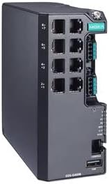 EDS-G4008-LV, Managed Full Gigabit Ethernet Switch with 8 10/100/1000BaseT(X) Ports, Dual Power inputs 12/24/48 VDC