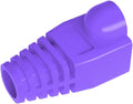 50 Pcs Cat5 Cat5E Cat6 Strain Relief Boot, RJ45 Plug Connector Cover Modular Network Plug Connector Cap Cable Connector Boots, Purple