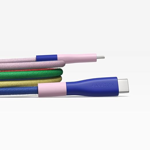 CASETiFY Powerthru USB-C to USB-C Cable (1m/3.3ft) - pop-Block