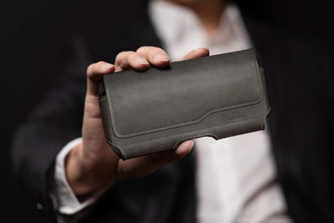 DeBin Case for Samsung Galaxy S25+ Plus, 5G S24+ S23+, S22+, S21+, S20+ S10+ S8+ S9+, S23 FE, S21 FE, A20, A30, Cell Phone Belt Holster Clip Carrying Pouch Holder Cover, Pewter