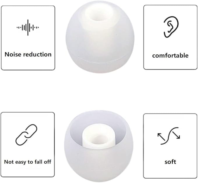 Earbuds Replacement Tips Silicone Earbud Tips Ear Gels Fit - Image 7