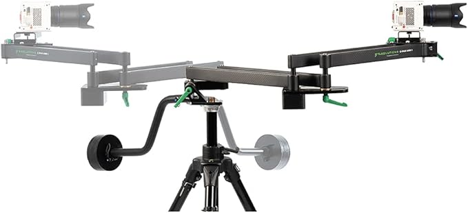 9.Solutions C-Pan Arm II, Carbon Fiber, Lighter-Weight, Upgraded Smoothness, 9.CPA2C, Slider, Jib/Crane for Different pan/Movement, for Photography, Videography & Filmmaking