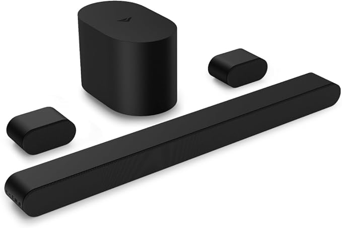 VIZIO 5.1 Soundbar SE, Wireless Subwoofer, Surround Sound w/Dolby Atmos & DTS:X, Bluetooth Speaker, QuickFit™ Compatible – SV510X-08 (New, 2024 Model)