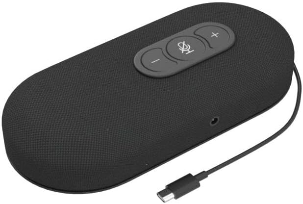 USB Speakerphone, Conference Computer Speakers with Microphone for Home Office Calls, 360 Degree Enhanced Voice Pickup, Noise Reduction, Echo Cancellation, Compatible with Zoom, Teams, Skype