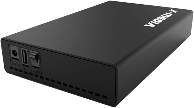 X-MEDIA XM-EN3200 3.5-Inch USB 2.0 SATA Aluminum Hard Disk Drive HDD External Enclosure Case, Support 3.5-Inch SATA/SSD Hard Disk Drive