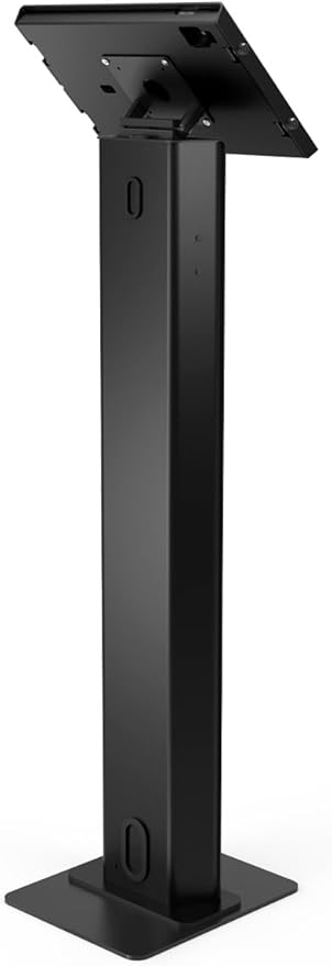 Compulocks iPad Air M2 & M3 13" Apex Enclosure Brandable Floor Stand – Secure Tablet Display Kiosk Mount, Digital Signage, POS Display - Black