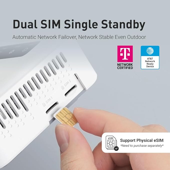 GL-X2000(Spitz Plus) Cellular Gateway 4G LTE Router for Home, RV, Road trips, Offices, CAT 12, Wifi 6 Router, Detachable Antennas, Dual-SIM, T-Mobile & AT&T IoT Certified, OpenVPN, WireGuard (NA Only)