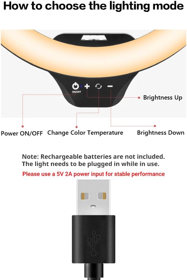 Sensyne 14" Ring Light with Tripod Stand, LED Circle Light with Phone Holder, for Photo Selfie, Video Recording, Zoom Meeting