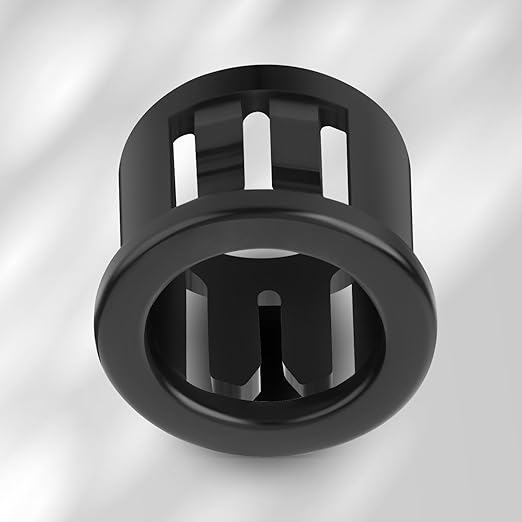 200PCS 1/2" Black Cable Snap Bushing Grommet, Snap in Cord Bushing Protect Cables