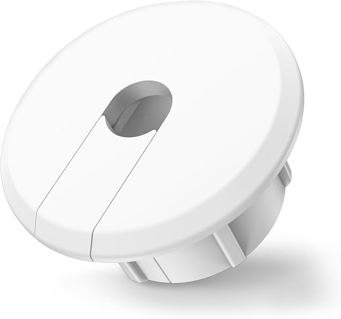 Wall Bushing Grommet for Starlink Dishy Router Ethernet adapter Cable, Starlink Cable Routing Kit Feed-Through for 1 inch Wall Hole and Furnitures Wire Hole (White, 1 Pack)