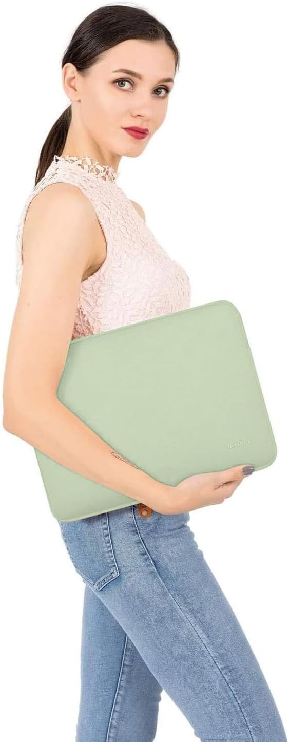 MOSISO Laptop Case 13 inch, 13 inch Laptop Sleeve Bag Compatible with MacBook Air 13 M4 M3 M2 M1 2025-2018 / Pro 13 M2 M1 2025-2016, Neoprene Computer Sleeve Bag with Small Case, Sage Green