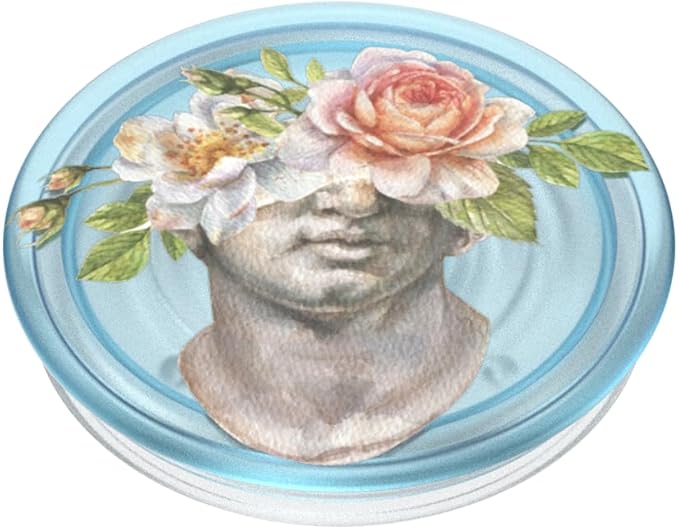 PopSockets Plant-Based Phone Grip with Expanding Kickstand, Adhesive Grip, Eco-Friendly - Floral Bust