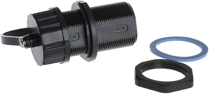 Panel Mounting Shielded RJ45 Waterproof Cat5/5e/6 8P8C Connector Ethernet LAN Cable Connector Double Head Coupler Adapter Female to Female with Waterproof/Dust Cap