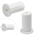 2pc Starlink Cable Grommet 1" Silicone Waterproof Wall Hole Pass Through Split Cable Bushings for TV Wire Ethernet Cord, Starlink Cable Routing Kit Accessories, 52.5mm/2.07" Ht, White