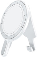 BAISRKE Magnetic Belt Clip Phone Holder, Strong Magnetic Waist Clip Compatible with Phone Cases, Portable & Versatile Accessory for Travel & Outdoor Use - White