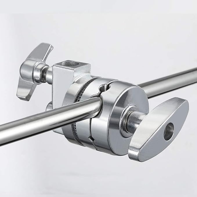 Aluminum Alloy Multi Functional Heavy Duty 2.5 inch Grip Head Swivel Head Clamp Holder Bracket Adapter with 1/2",1/4",3/8", 5/8" Mount for Light Stand, Extension Boom Arm,Photographic Equipment