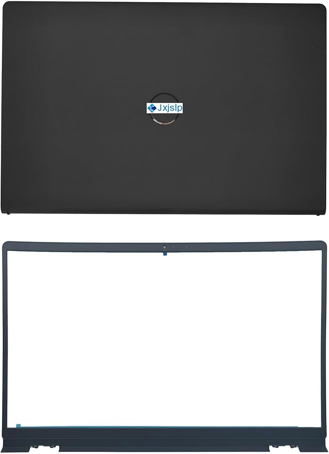 Replacement LCD Back Cover Top Case Lid Front Bezel Frame with Hinges for DELL Inspiron 15 3510 3511 3515 3520 3525 Series Laptop 0WPN8 00WPN8 9WC73 09WC73 AP3LE000901 Black