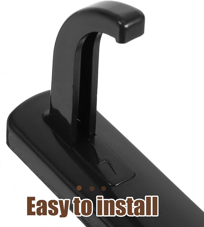 Angoily 20 Pcs Headphone Hook, Self Adhesive Plastic Computer Gaming Headset Hanger, Earphones Headset for PC Monitor Screen Edge, Desk Brackets Wall