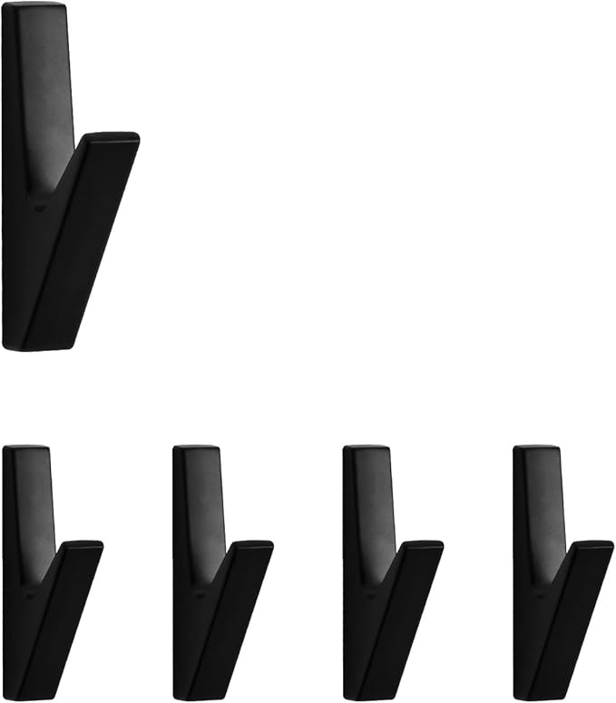 5 Pack Coat Hook,Wall Hooks,Coat Hooks Wall Mount, Metal Wall Hooks Holder for Hanging Clothes, Hats, Bags, Towels, Keys