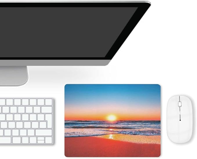 Sunrise Mouse Pad, Square Mousepad,Waterproof Mouse Mat Non-Slip Rubber Base MousePads for Office Home Laptop Travel, 9.5"x7.9"x0.12" Inch