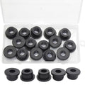 15 Pcs 3/4" Drill Hole, 3/8" ID Silicone Rubber Grommets for Wiring, Automotive Firewall Hole Plug, Top Hat Metal Wall Drywall Grommets for Vinyl Tubing in Hydroponic Irrigation Systems