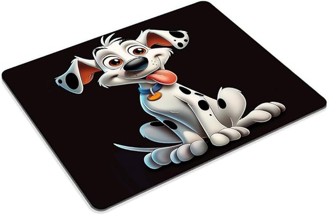 Square Mouse Pad Cute Cartoon Dog-1,Gaming Mouse Pads for Desk,Soft Computer Waterproof Non-Slip Mouse Mat