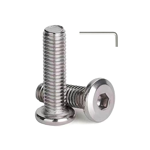 3/16-24 x 1-3/4" (30 Pack) Flat Head Hex Socket Cap Screws Bolts, 304 Stainless Steel 18-8, Hex Drive, Bright Finish, Fully Machine Thread