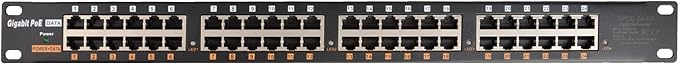 PoE Texas 24 Multi Port PoE+ Injector with 48v 240w Power Supplies - 10/100/1000 Gigabit Passive Power Over Ethernet Means Versatility - 30W PoE Injector for WiFi Access Point, PTZ Camera, IP Phone
