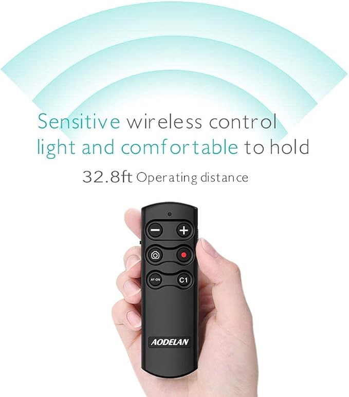 AODELAN Camera Remote Control Remote Shutter Commander for Sony ZV-E10,FX3,A1,a6100, a6400, a6600, a7C, a7 III, a7R III, a7R IV, a9, a9 II, DSC-RX0 II, DSC-RX100 VII, ZV-1; Replace Sony RMT-P1BT
