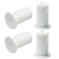 4pc Starlink Cable Grommet 3/4" Silicone Anti-Slip Waterproof Wall Hole Pass Through Split Cable Bushings for TV Wire Ethernet Cord, Starlink Cable Routing Kit Accessories,38mm/1.5"Ht, White