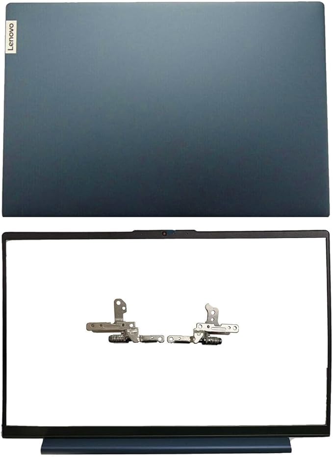 Replacement Laptop LCD Cover Back Rear Top Lid Hinges Front Bezel for Lenovo ideapad 5 15IIL05 15ARE05 15ITL05 5-15IIL05 5-15ARE05 5-15ITL05 5-15ALC05 5CB0X56073 5CB0Z31048 (Dark Blue)