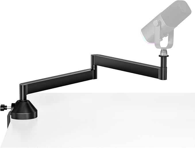 InnoGear Low Profile Mic Arm, 360° Rotatable Microphone Arm Stand Foldable Desk Mic Boom Arm for Fifine AM8 K669B Blue Yeti HyperX QuadCast SoloCast AT2020 and Other Mics