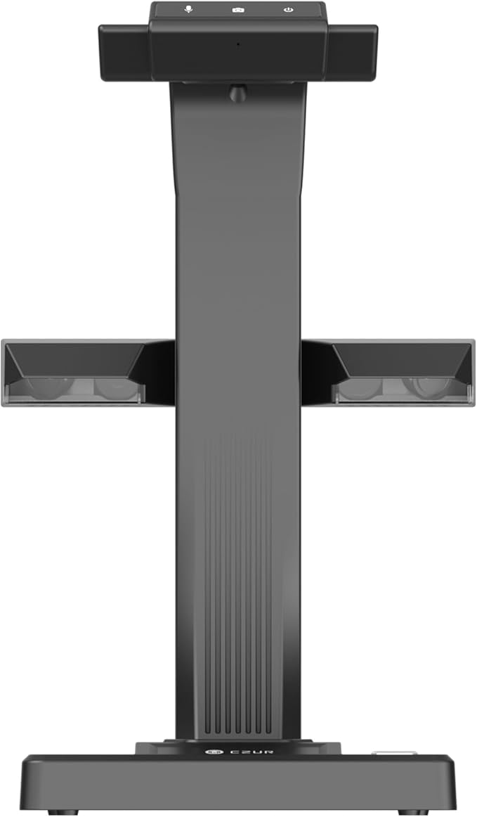 CZUR ET18 Pro Professional Document Scanner, 2nd Gen Auto-Flatten & Deskew Tech, 18MP HD Camera, Capture A3, 186 Languages OCR, Convert to PDF/Searchable PDF/Word/Tiff/Excel, Run On Windows & MacOS