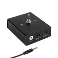3.5 mm Audio Switcher, 2 Ports Audio Splitter Box (2 in 1 Out / 1 in 2 Out) Mini Headphone Manual Selector Converter with Bonus 47.2 in (120 cm) Cable, No External Power Required