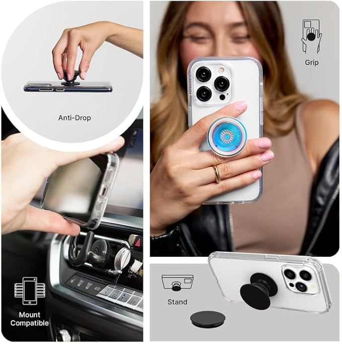 PopSockets Phone Grip with Expanding Kickstand, Adhesive Grip - Marina