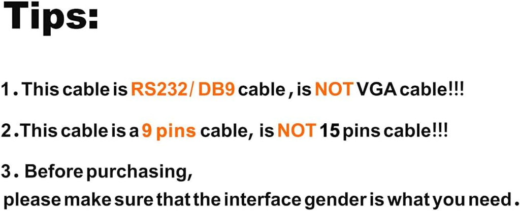 CableCreation USB to RS232 Serial Adapter (FTDI Chipset), USB to RS232 Gold Plated DB9 Serial Converter Cable for Windows 11, 10, 8.1, 8, 7, Vista, XP, 2000, Linux and Mac OS X, macOS, 3.3 Feet/1M