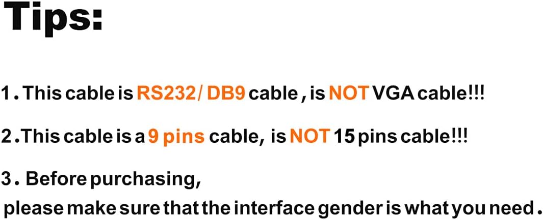 CableCreation USB to RS232 Serial Adapter (FTDI Chip), 10 Feet USB to DB9 Female Converter Cable for Windows 11, 10, 8.1, 8, 7, Vista, XP, 2000, Linux and Mac OS X, macOS, 3 Meters/Black