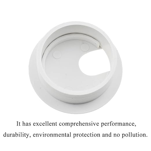 HAHIYO 2Pcs 1.38Inch/35mm White ABS Plastic U-Shaped Desk Grommet Wire Grommet Cable Management Cord Hole Cover Desk Wire Hole Insert Wire Organizer for Computer Office Home School Equipment Systems