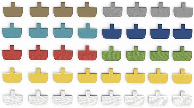 Cable Labels Large Size, XIAOXI Write On Cord Label, Wire Labels, Cable Tags and Wire Tags for Cable Management and Identification - 40 Pcs (Multi-Color)