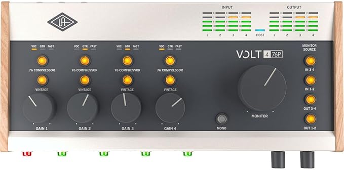Universal Audio Volt 476p USB Recording Studio Audio Interface