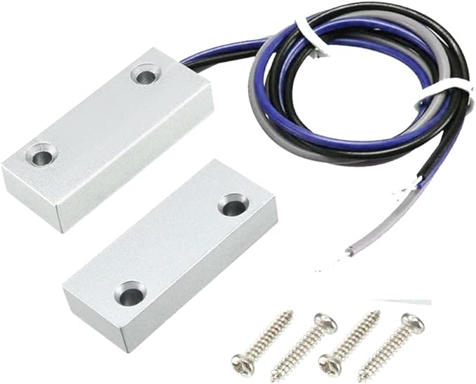 Rolling Door Contact Magnetic Reed Switch Alarm with 3 Wires for N.O./N.C. Applications MC-51