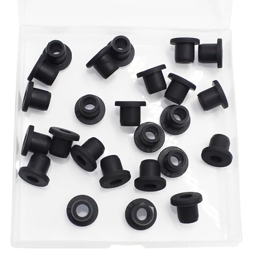 25 Pcs 5/16" Drill Hole, 3/16" ID Silicone Rubber Grommets for Wiring, Top Hat Grommets for Tubes Cables, Waterproof L-Shape O-Ring Seal Hose Gasket in Hydroponic Irrigation Systems