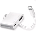 USB C to HDMI for TV, 4K@60Hz Type C to HDMI Adapter with Charging Port, iPhone to Hdmi to USB C Adapter Compatible for iPhone 16/15 Series/iPad Pro/Galaxy/MacBook Pro to HDTV Projector