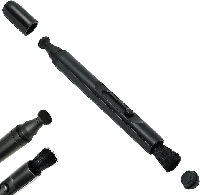 UES Double-Ended Lens Cleaning Pen: Soft Brush and Nano Carbon Tip for Crystal Clear Optics Works with Camera Lens Binoculars Monocular VR headset Drone Telescope Microscope and other optical products