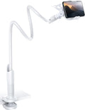 Lamicall Phone Holder, Gooseneck Mount, Compatible with 4-7'' Smartphones and Desktops, Adjustable Arm and Non-Slip Base, Easy to Install and Use