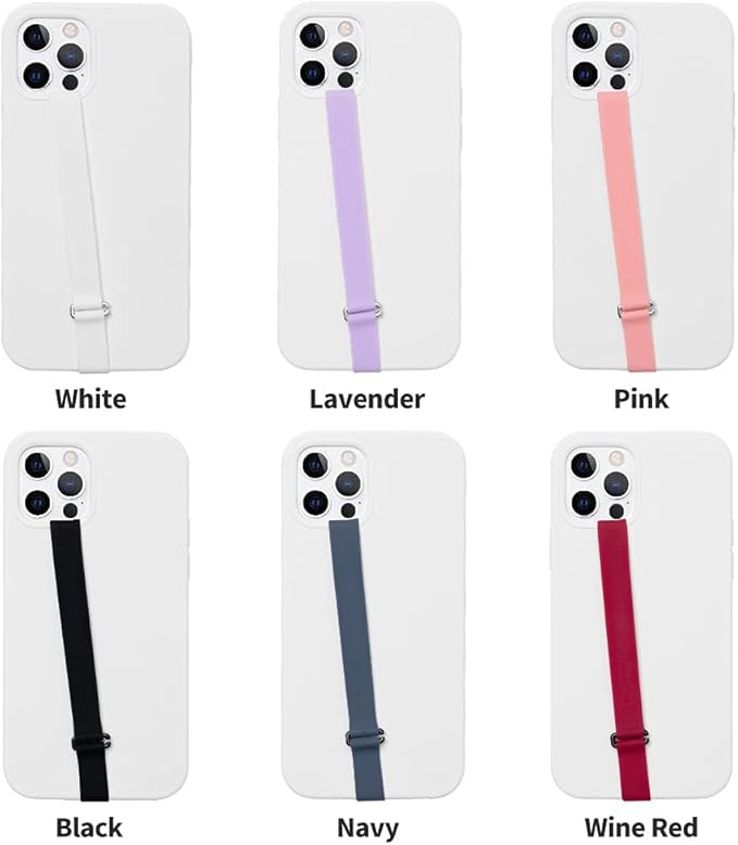 C-Shaped Clip Finger Phone Grip, Sinjimoru Silicone Cell Phone Strap for Phone Case with Clip as Phone Loop Holder for iPhone Case & Samsung Phone. Sinji Loop Clip Black 200