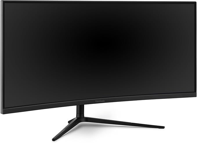 ViewSonic VX3418C-2K 34 Inch UltraWide QHD 1440p Curved Gaming Monitor with 180Hz, 1ms, 21:9, Advanced Ergonomics, FreeSync Premium, HDR10, HDMI, and DisplayPort Inputs