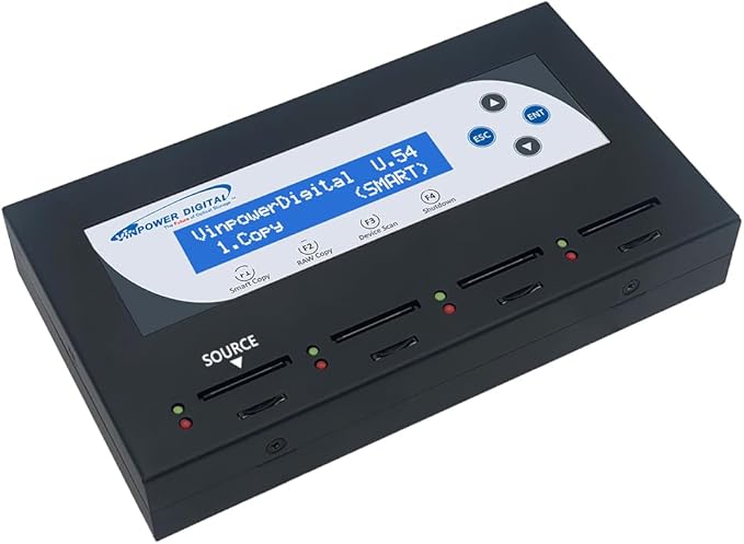 Vinpower SDMiniDup 1 to 3 Standalone SD/MicroSD Card Flash Memory Drive Duplicator Copier