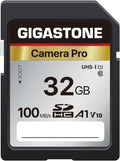 [5-Yrs Free Data Recovery] GIGASTONE 32GB SD Card, Camera Pro, A1 V10 SDHC Memory Card Compatible with SPYPOINT TACTACAM Trail Camera, with 1 Mini Cases