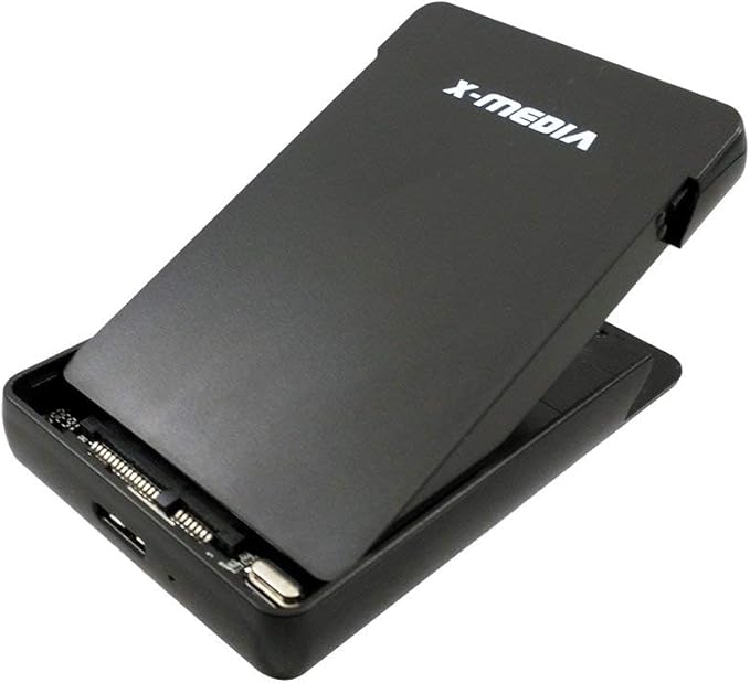 X-MEDIA XM-EN2279U3 2.5-Inch Tool-Free USB 3.0 SATA SSD HDD Hard Disk Drive External Enclosure Case | Support 7mm / 9.5mm Height HDDs